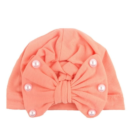 

Relanfenk Baby Hats Boy Girl Solid Bow Tie Knotted Beanie Headwear Cap Hat