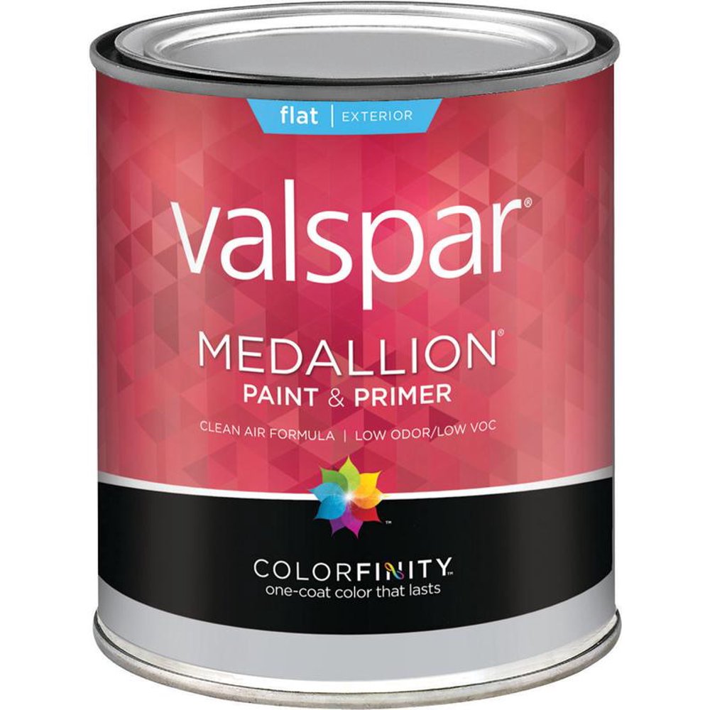 Valspar Brand 1 Quart Flat Clear Base Medallion Exterior Valspar Brand 1 Quart Flat Clear Base Medallion Exterior
