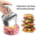 thumbnail image 3 of Burger Press, Stainless Steel Adjustable Burger Patty Maker, Non-Stick Patty Mak, 3 of 5