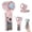 Pink, variant on Portable AC Fan with Turbo Ice Cooling, Mini Handheld Personal Fan Rechargeable with Fill Light, 1-199 Speeds,135° Tilt Foldable for Travel, Desk, Outdoor & Makeup