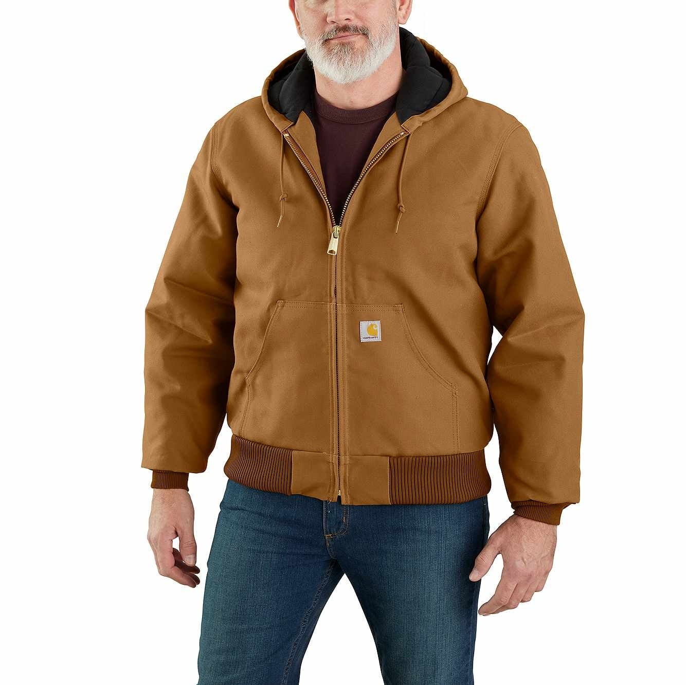 Carhartt Jacket 30 Regular Cotton Zipper Brn 5XL - Walmart.com