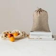 thumbnail image 2 of 6pcs Fruits Vegetable Storage Burlap Bags Burlap Drawstring Sacks Strong Potato Sacks, 2 of 6