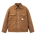 thumbnail image 6 of Goodtrade8 Mens Jacket Button Cool Denim Jacket Long Sleeve Casual Solid Color with Pocket Collared Mens Coats, 6 of 6