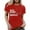 Red, variant on Eat Sleep Skibidi Toilet Repeat Casual Women's T Shirts Short Sleeve Crew Neck Letter Graphic Print Fashion Tees Workout Wear for Everyday Comfort and Style Red M