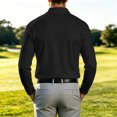 thumbnail image 5 of Yungyresw Polo Shirts for Men Solid Color Loose Fit TShirts Breathable Fabric Long Sleeve Polo for Spring Wear, 5 of 6