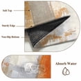 thumbnail image 6 of Burnt Orange Runner Rug 2.7x5 FT, Non Slip Entryway Carpet, Modern Geometric Grey Oil Painting Abstract Washable Soft Floor Carpet Entrance Mat Non-Shedding Throw Rug for Hallway Laundry Room Bedside, 6 of 9