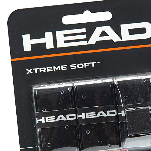 3-Pack Blue Head Xtreme Soft Racquet Overgrip Tennis Racket Grip Tape 