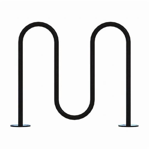 Madrax Bike Rack,Black,36" H,39" L,Steel QS-WP36-5-SF-B