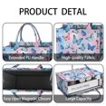 thumbnail image 4 of Large Capacity Tote Bag,Colorful Butterfly Pastel Pattern Handbag Fashion Luxury Tote Bag,15.7"x13"x 5.1" Inches,Laptop Compatible, 4 of 6