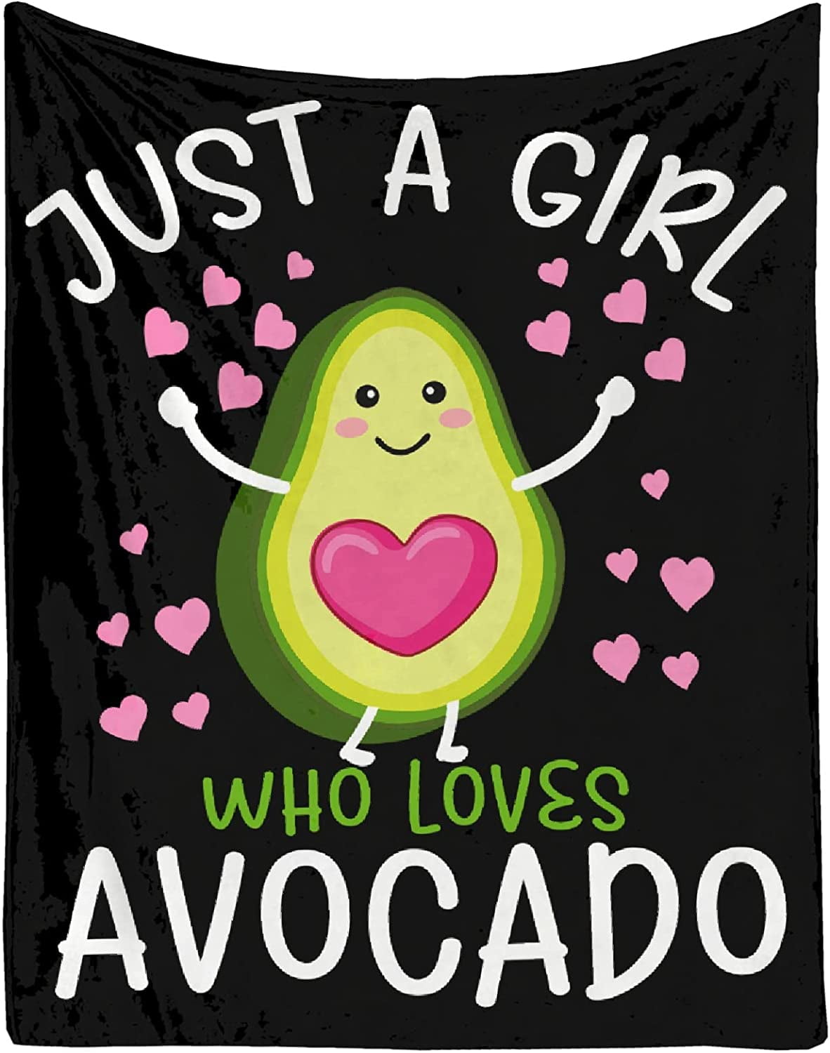 Just Girl Loves Avocado Blanket Soft Blankets and Throws Flannel Cozy