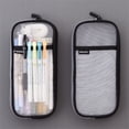 thumbnail image 1 of Caja de lápices de malla de rejilla con cremallera, bolsa de color de maquillaje transparente, bolsa de cosméticos, 1 of 2
