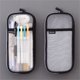 thumbnail image 2 of Grids Mesh Pen Pencil Case With Zipper Clear Makeup Color Pouch Cosmetics Bag, 2 of 2