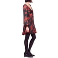 thumbnail image 3 of Free People Womens Floral Fit & Flare Dress, Black, 6, 3 of 3