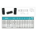 thumbnail image 5 of Aire negro neumático 4mm-16mm SOBREDOSIS Tubo de manguera Uno táctil Push en accesorios de gas recto Plástico Conectores rápidos accesorios, 5 of 5