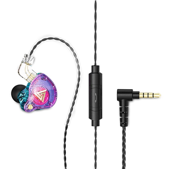 ZheElen QKZ Écouteurs Filaires Intra-Auriculaires pour Gaming Casque Stéréo HiFi Détachable avec Microphone Coloré