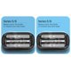 thumbnail image 1 of Series 5/6 53B Replacement Head for Braun Electric Foil Shaver, Compatible with Braun Razors New Generation 5020cs 5018s 5035s 5049cs 5050cs 6020s 6040cs 6075cc 6072cc 6090cc, 2 PCS, 1 of 1