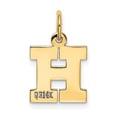 thumbnail image 5 of Auriga Fine Jewelry 10K Yellow Gold Block H Charm for Women, 5 of 5