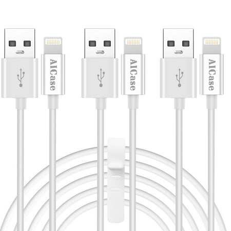 3-Packs For iPhone Fast Charger Data Cable 2.4A Fast Charging Cord For iPhone 14 13 12 11 Pro Max X Xs 8 7 Plus /iPad