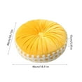 thumbnail image 3 of ToyKingdee Decorative Round Pleated Throw Pillows, Classy Velvet Pumpkin Round Throw Pillows, Decorative Floor Pillow for Bed Chair Home Sofa Decor, 3 of 6