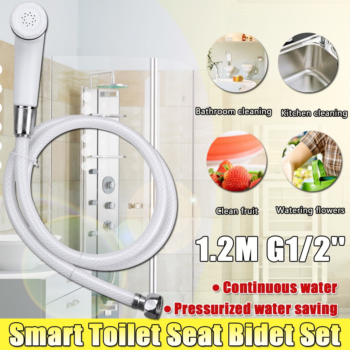 Bidet Sprayer Handheld Toilet bidet sprayer set Kit, Stainless Steel