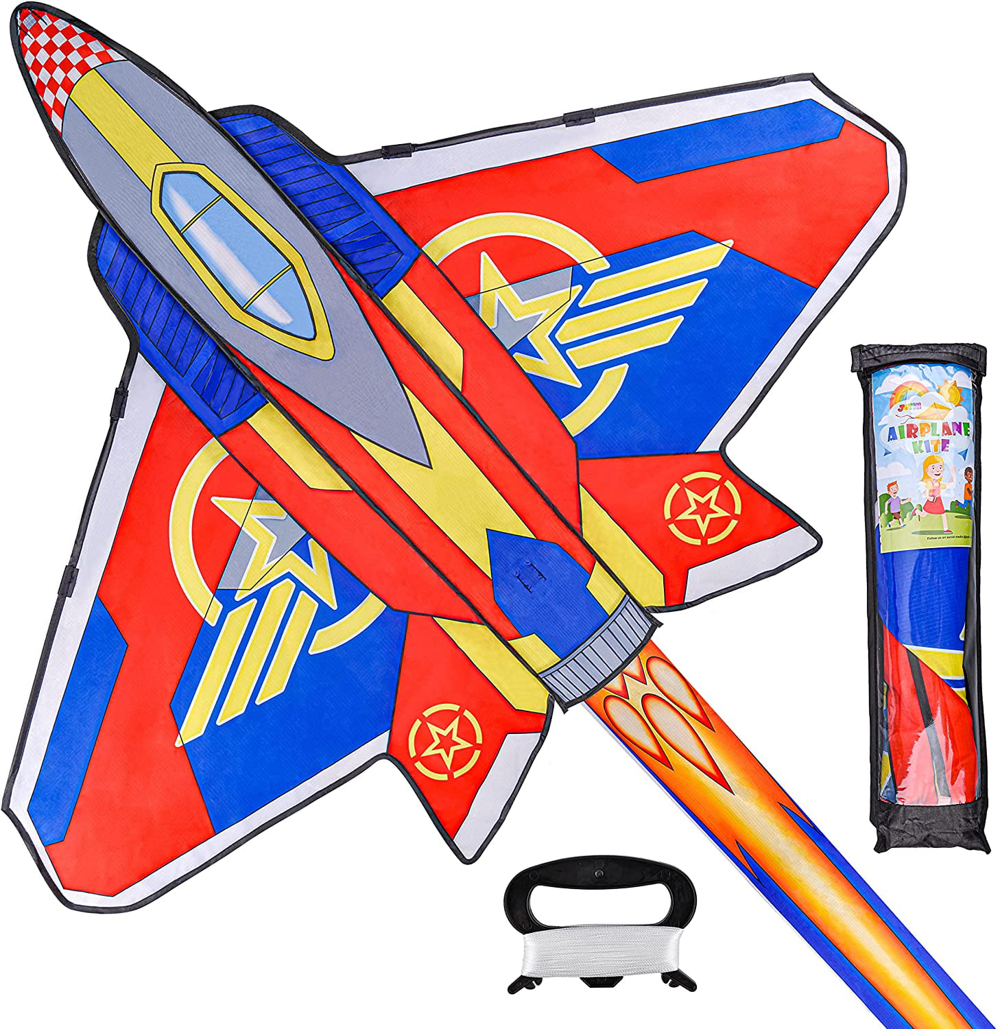 Color : Red TX GIRL Power Maple Leaf Red Kite with Handle and Line Good Flying Outdoor Fun Sports