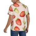 thumbnail image 5 of Haiem Hip Hop Hipster Baseball Jersey Button Down Shirts Sports Uniforms Men Women Jersey(Strawberries,4X-Large), 5 of 9