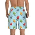 thumbnail image 3 of Yiaed Modern Ice Cream Print Men's Swim Trunks with Lining Quick Dry Sports Shorts Beach Shorts Boardshorts-Large, 3 of 5