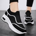 thumbnail image 5 of Willtoo Women's Slip-On Orthopedic Sneakers with Arch Support Air Cushion Non-Slip Sole Breathable Walking Shoes for Nursing Comfort Casual Running Black, 5 of 5