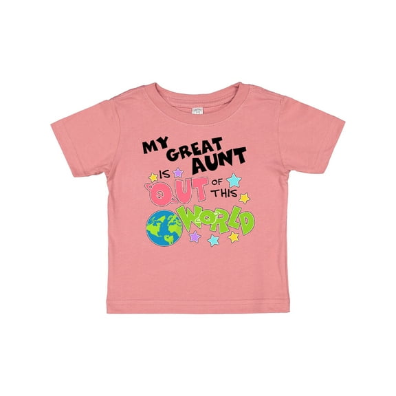 Inktastic My Great Aunt is out of This World Boys or Girls Baby T-Shirt