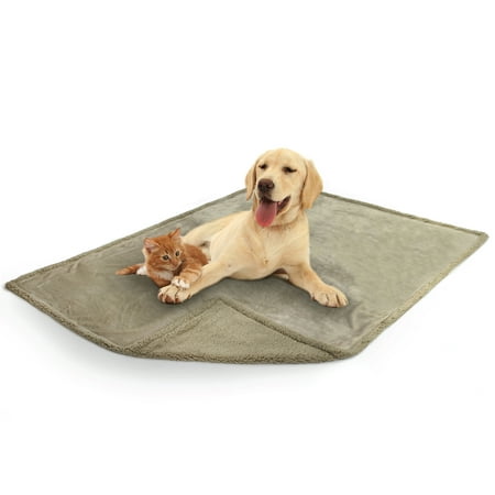 UPC: 0819594020918 | PetAmi WATERPROOF Dog Blanket For Medium Large Dog  Pet Puppy Blanket Couch Cover Protection  Sherpa Fleece Cat Blanket  Sofa Bed Furniture Protector Reversible Soft Plush Washable  60×40 Taupe Taupe