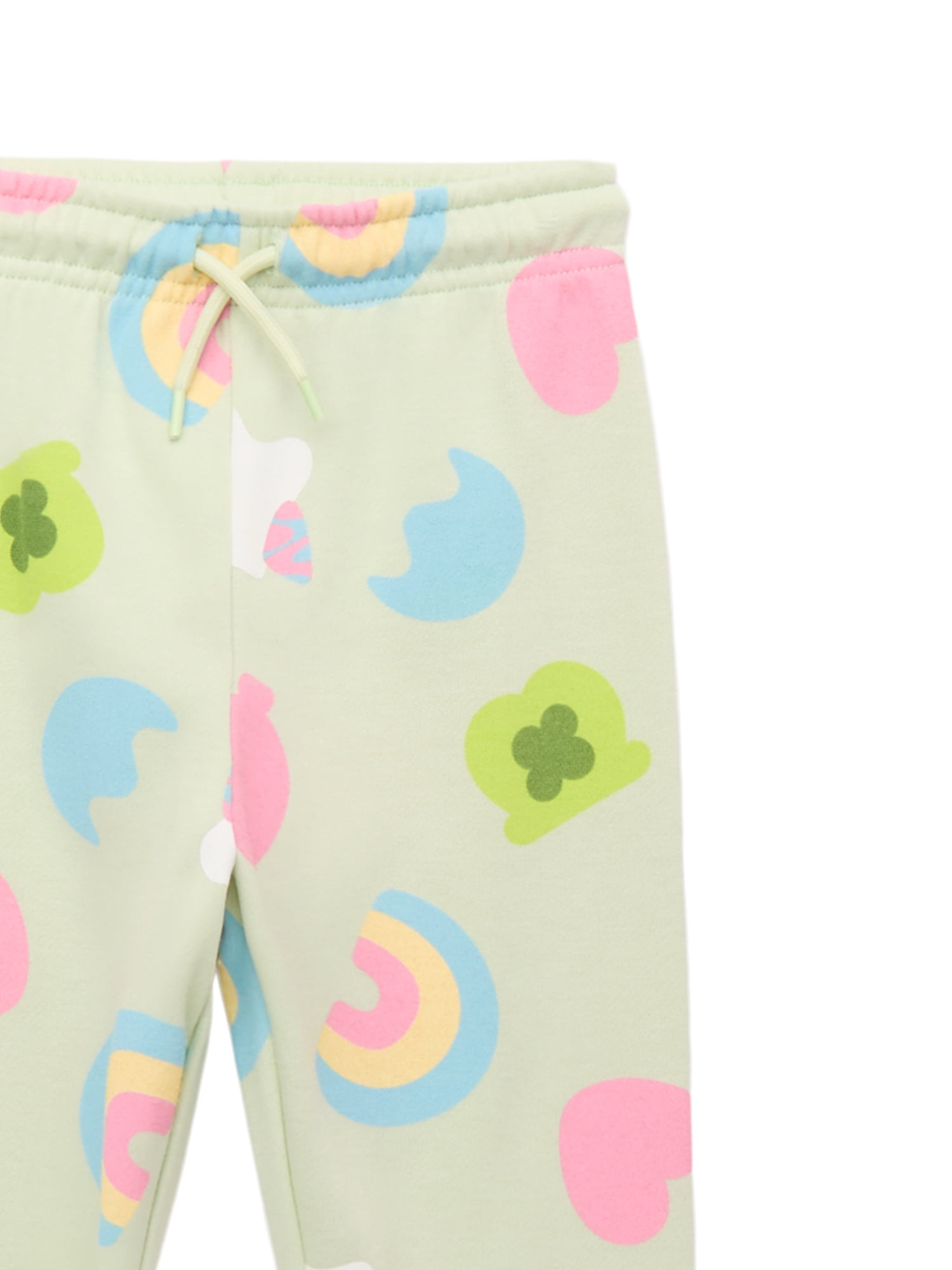 St. Patrick’s Day Lucky Charms Toddler Boys or Toddler Girls Print Sweatshirt and Joggers Set, 2-Piece, Sizes 12M-5T