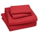 thumbnail image 1 of Juego de Sábanas Tacto Algodón King Size 4 Piezas Ultra Suaves y Frescas Color Rojo Kyuden Home, 1 of 6