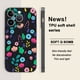 thumbnail image 1 of ¡Agregue un toque de alegría a su iPhone con esta divertida funda plateada esmerilada con ilustración!, 1 of 4