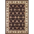 thumbnail image 1 of HomeRoots 352864 7 ft. 7 in. Round Polypropylene Black & Ivory Area Rug, 1 of 1