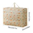 thumbnail image 3 of RKZDSR 110L Large Non-Woven Storage Tote Bags for Clothes & Bedding, Foldable Fabric Storage Organizer with Zipper & Reinforced Handles for Closet, Moving, Dorm & Home Storage, 3 of 7