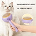 thumbnail image 2 of Cat and Dog Grooming Brush, Stainless Steel Comb, Rubber Massage Needles, Self-Cleaning, Suitable for Kittens to Long-Haired Cats and Dogs, 2 of 9