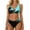 FP68_Black, variant on Womens Swimsuit Print High Waisted Bikini Sets Sporty Smooth Tummy Control Bathing Suits Halter Print Swim Suits Orange M