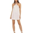 thumbnail image 2 of Caoirhny Women Mini Dress Sleeveless Halter Dress Tie-up Backless Sequined Summer Dress for Party, 2 of 5