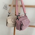 thumbnail image 4 of Women Corduroy Satchel Messenger Bag Student Tote Handbags Shoulder Bags BROWN, 4 of 8