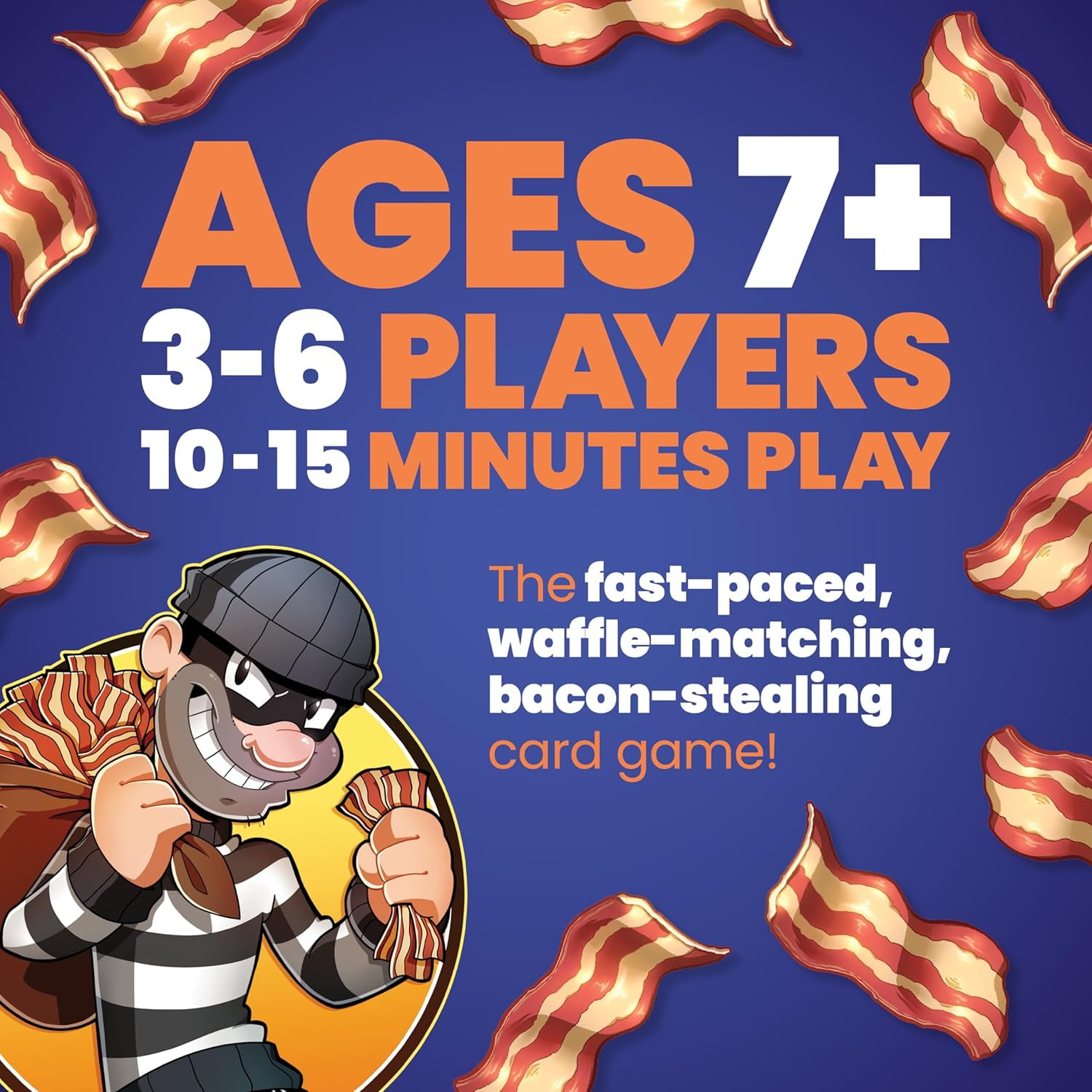 Steal The Bacon by Taco Cat Games, a Fun Family Card Game for Kids and Adults Ages 8+
