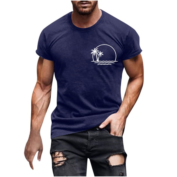 Camisas de Manga Larga para Hombres Casual Impreso Cuello Girado Abajo, Lado Dividido Botón Abajo Blusa para Al Aire Libre, Diario Y Primavera Verano
