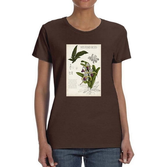 Orchid Field Notes I. T-Shirt Women -Naomi McCavitt Designs, Female Medium