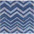 thumbnail image 6 of SAFAVIEH Nantucket Joella Zigzag Stripes Cotton Area Rug, Blue/Multi, 5' x 8', 6 of 10