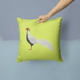 thumbnail image 2 of Silver Pheasant Green Fabric Decorative Pillow, 2 of 4