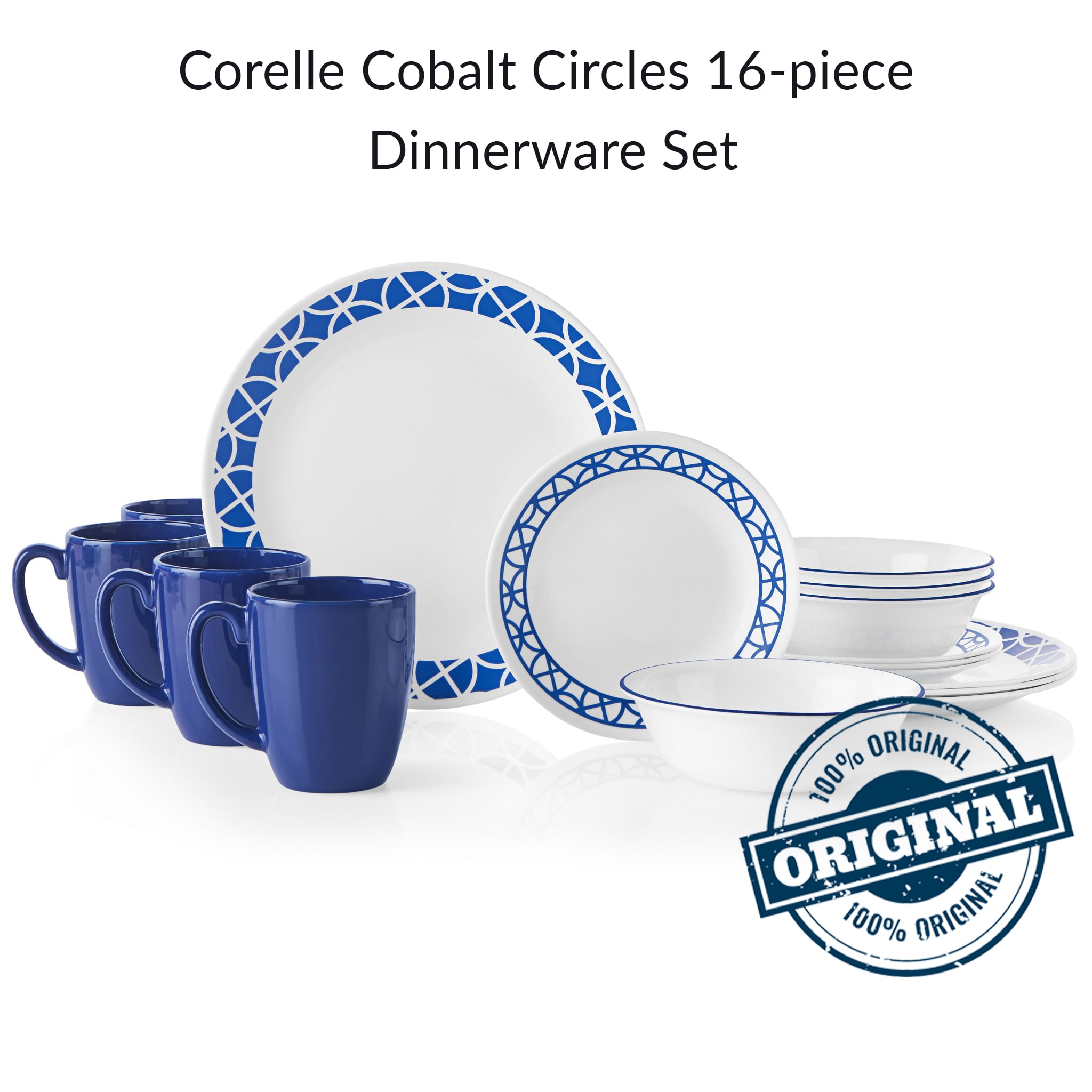 Corelle Plates Corelle Country Cottage 18-Pc Dinnerware Set - Chip-Resistant Glass (Service For 6) Dinner Plates