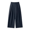 thumbnail image 6 of ATOYSOY Women's Barrel Pleated Oversized Wide Leg Cargo Pants Business Casual Trousers, 6 of 7