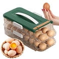 thumbnail image 1 of Contenedor Almacenamiento para Nevera Bandeja Enrollable Automática Organizador Ahorro Espacio, 1 of 9