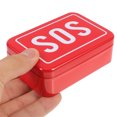 thumbnail image 3 of Miangastore Durable Metal Construction Sos Survival Box Red 2Pack 3.73X2.55X1.18In, 3 of 9