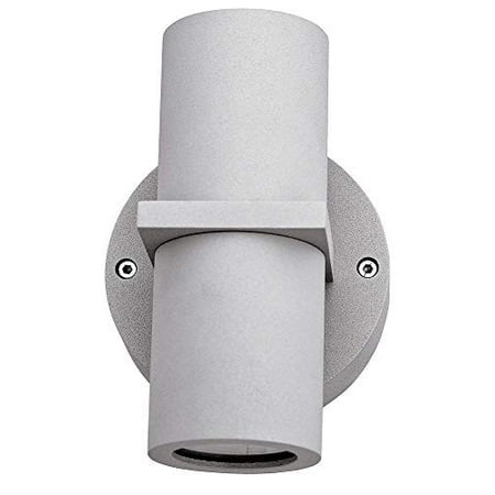 KO Projecteur LED 2 Lumières de Qualité Marine - Finition Satinée - Abat-Jour en Verre Clair