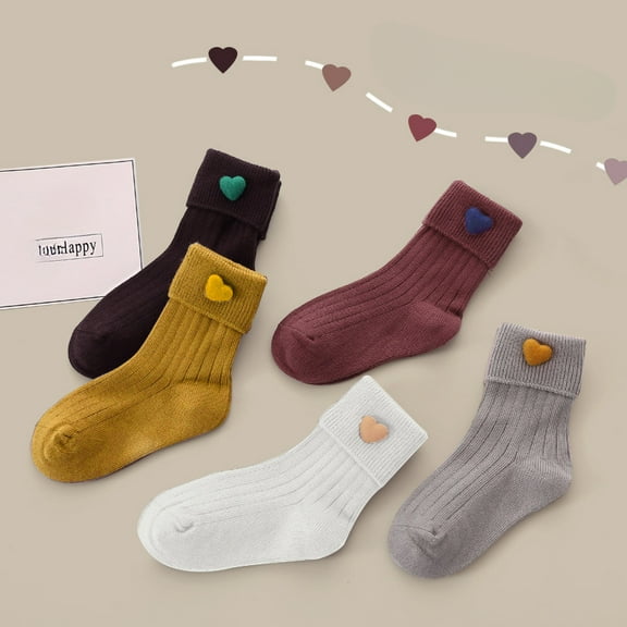 Ougyinr Baby Girls Socks Non Slip Grip Ankle Socks with Non Skid Soles for Infants Toddlers Kids Girls